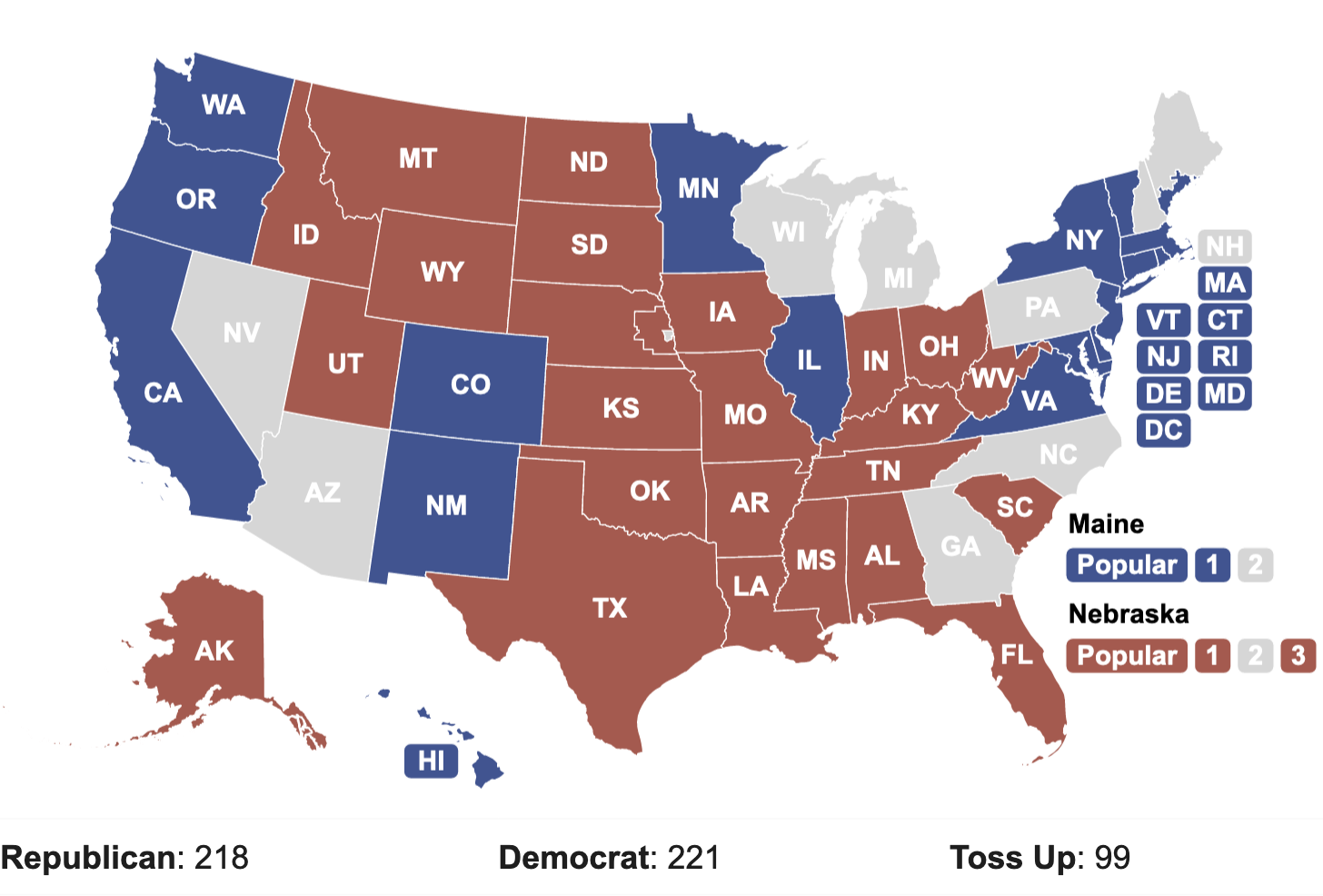 Electoral Map 2024 Prediction Belva Robbin